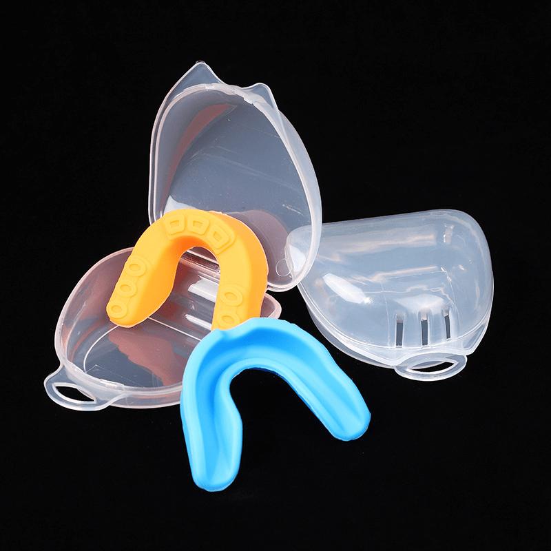 Mouth Guard Case Set - Portable Dental Protector Storage Cases, Transparent Breathable Cases for Sports Mouthguards, Reusable