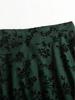 Elegant Floral Mesh A-line High-waisted Skirt for Women