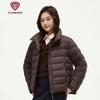 Tanboer Women's Lightweight Stand-Collar Down Jacket