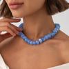 14 Colors Bohemian Colorful Acrylic Beads Choker Necklace for Women Fashion Resin Statement Necklaces Summer Beach Jewelry