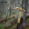 Golden Black Reaper's Scythe Style Walking Stick Party Mode Elegant Walking Stick Dekorativ Cospaly Cane Knob Crosier 90 cm