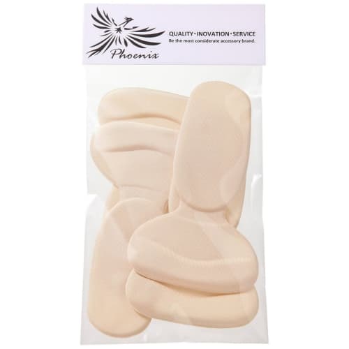 PhoenixSole Blister Prevention Gel Cushion with Double-Sided Tape, Beige
