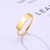 Anillo Sello Personalizado para Mujer, Anillo Grueso Redondo con Sello de Inicial, Acero Inoxidable Punk Moda Genuina Joyería Regalo Para Chicas