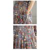 New Summer Vintage Plus Size Women Dress Long Oversized Casual Loose O Neck Basic