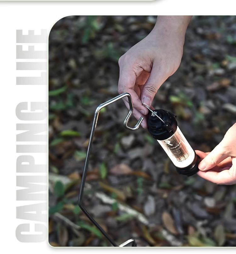 Outdoor Foldable Aluminum Alloy Tactical Lamp Stand for Camping