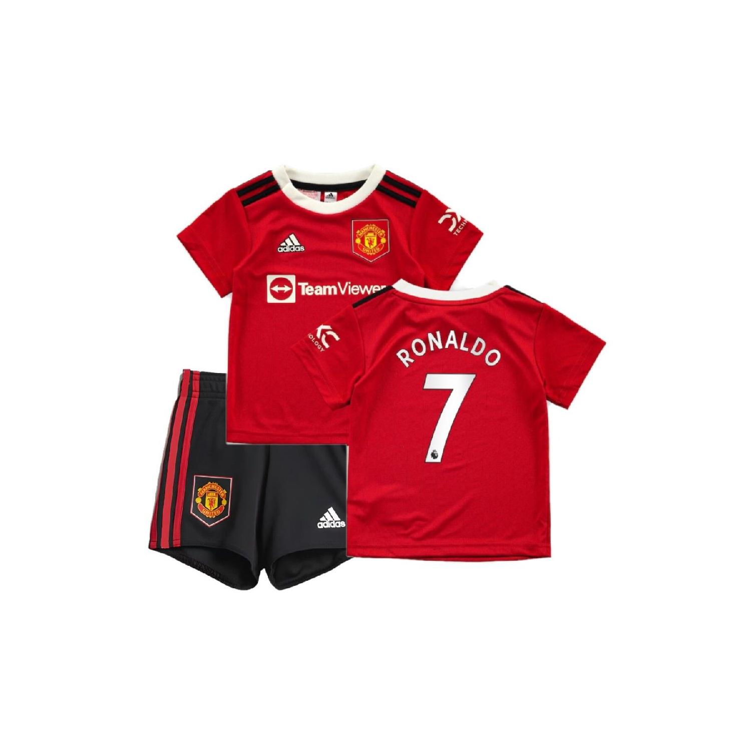 

Детский футбольный комплект Ronaldo Maroon сезона 2022-2023, комплект из 2 шт. 3-4 Yaş красный