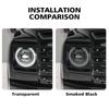 Smoke Black High-Gloss Pre-Cut Headlight Protection Film For Haval H9 2025-2026 TPU PPF Anti-Scratch Car Vinyl Wrapping Kit