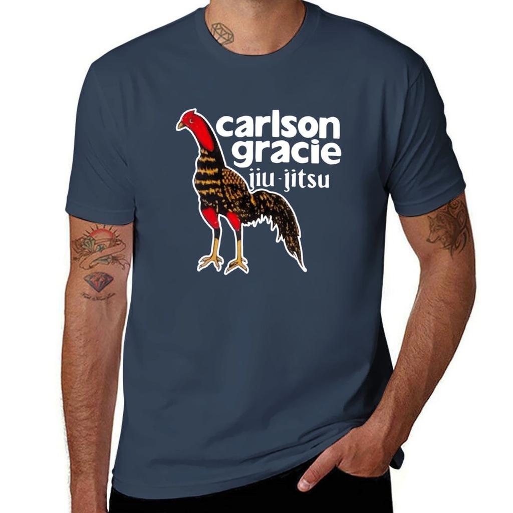 Carlson Gracie Team Logo Rooster Tshirt Plus Size Nonshrink Tshirt