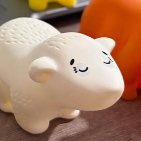 Squeaky Vinyl Animal Bath Toy for Toddlers Soft Water Play Figure Interactive Squeeze Toy for Baby Shower Fun Cute Floating Figurine for Pool Bathtub