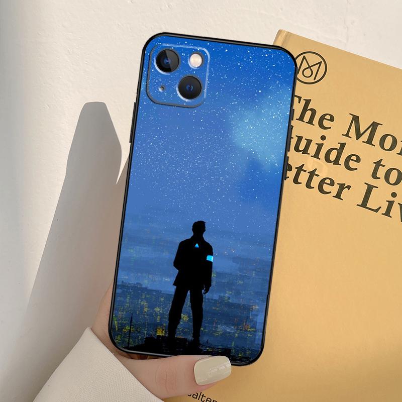 Detroit Become Human Handyhülle Für iPhone 16 15 14 Pro Max Plus 11 12 13 Pro Max XS 6 12 13 Mini Hülle Schale
