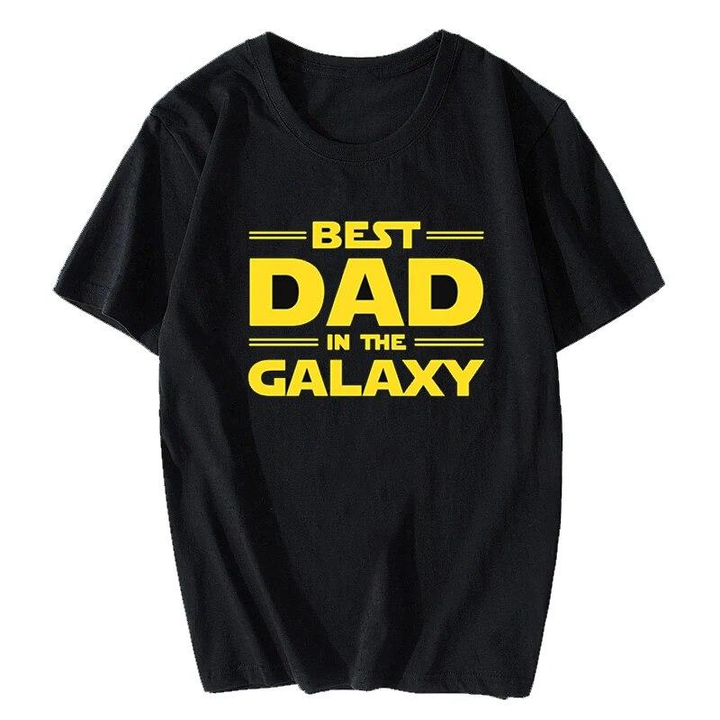 

Футболка Best Dad In The Galaxy Starwars, высококачественная эстетичная хлопковая футболка унисекс, крутая футболка в подарок на день отца, уличная одежда в стиле Харадзюку