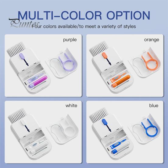 11 In 1 Keyboard Cleaner Kit Portable Laptop Cleaning Kit with Brush Screen Spray Keycap Puller for Phone Tablet Camera Lens Earphone