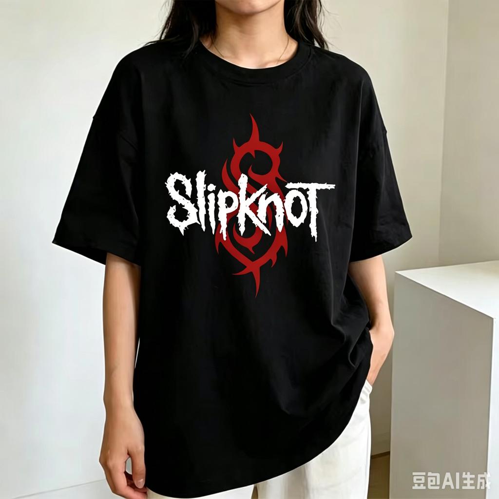 Prepare For Hell Tour Shirt Heavy Metal Cotton Tees Unisex Rock Band Tshirt Unisexs Slipknots Double Sided Print Shortsleeve Tops