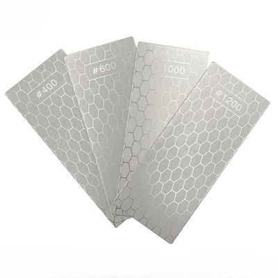 1pc Professional Diamond Knives Sharpening Stone 400# 600# 800#1000# Knife Sharpener Ultra-thin Honeycomb Surface Whetstone Tool