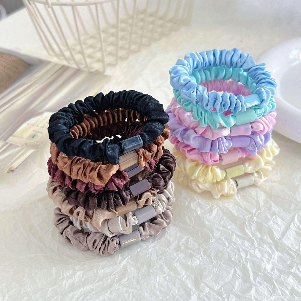 Koreańska gumka do włosów o wysokiej elastyczności: Cienka, Prosta, Płaska Konstrukcja Klamry