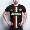 Libanon Fußballtrikot T-Shirts Erwachsene & Kinder Leichter Luxus Digital bedruckte Sport Fußballuniformen Herren Libanesische Flagge Kleidung
