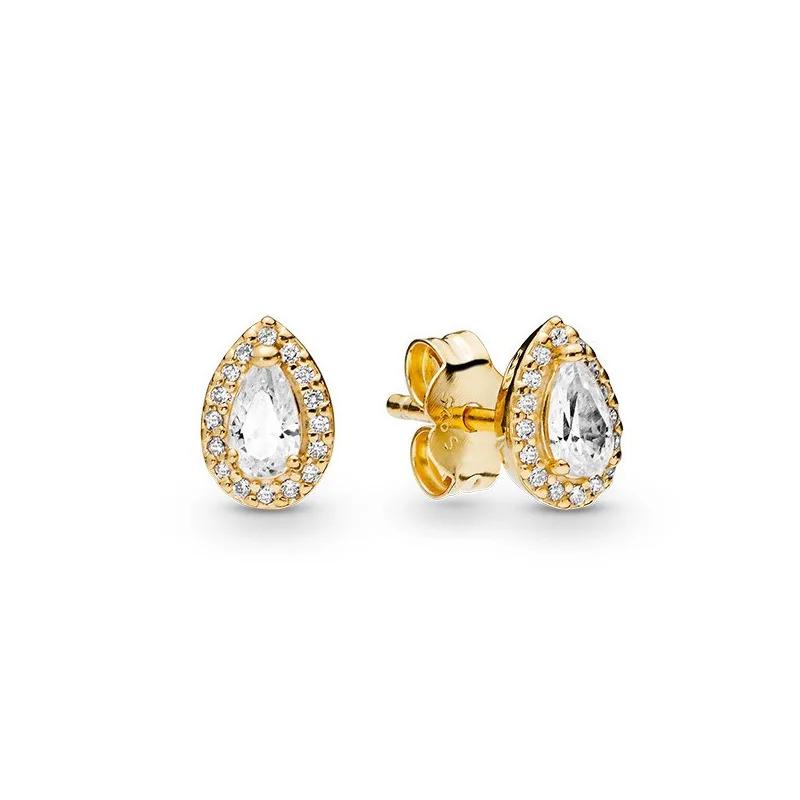 New 925 Silver Gold Color Pearl Earrings Light Luxury Jewelry Exquisite Charm Surprise Gifts for Women