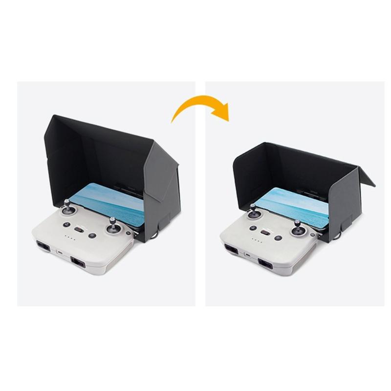 Phone Tablet for Sun Shade for Mini 3 Pro/for Mavic 3/AIR 2/2S/Mini 2/RC Drones Controller Folding Monitor Lens Hood