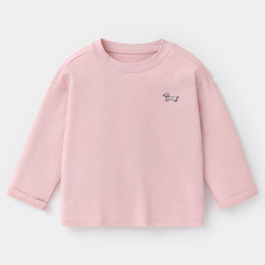 Boys' Striped Long-Sleeve Antibacterial Cotton T-Shirt