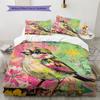 Colorful Flower Bird Pattern Bedding Quilt Set  Home Decoration  Gift (1 * duvet cover + 2 * pillowcase  without core)