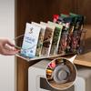 Japanese Style Kitchen Storage Box with Wheels Refrigerator Organizer Cabinet Bins for Snacks Dividers