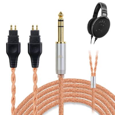 Okcsc ZT16 Headphone Cable HD650 Replacement Cable for 16 Core Pure Copper For SENNHEISER Compatible with HD265 Length Earphones/Headphones HD600,
