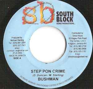 

7inch Record BUSHMAN / PAM HALL - Step Pon Crime / Old Fashion NONE South Block 2005 Jamaica Reggae, Ska & Dub Used