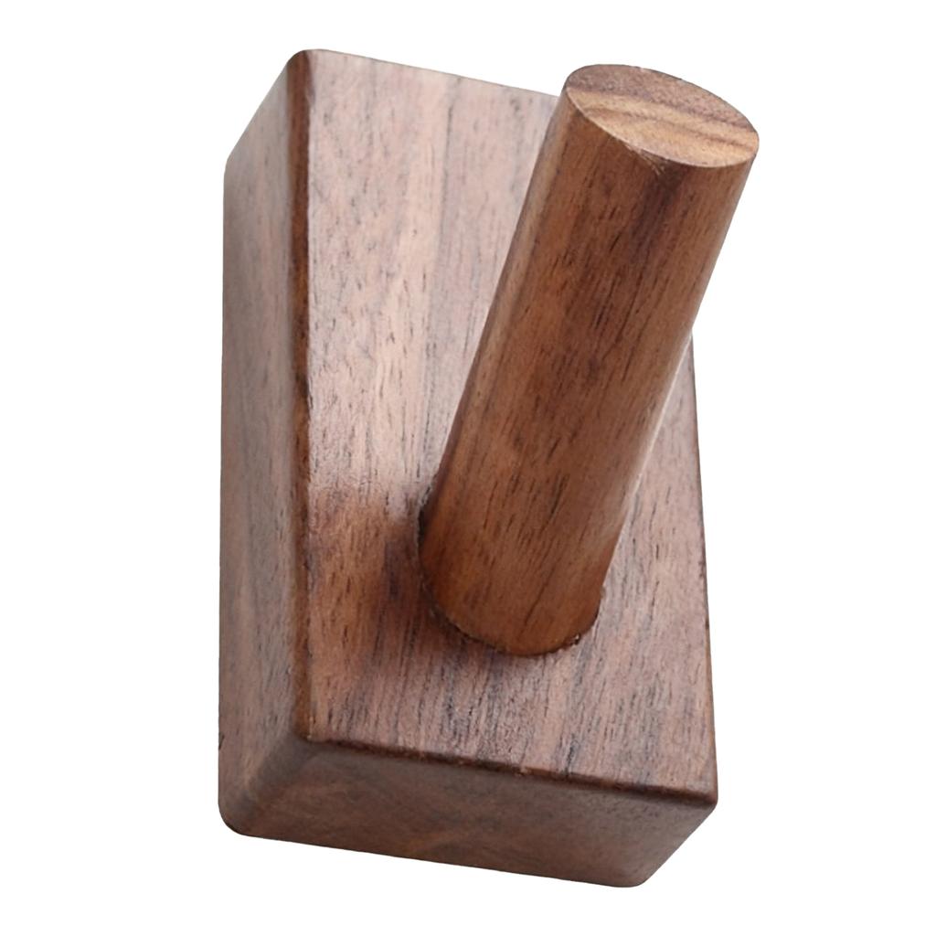 Wood Wall Hook Orderly Storage Smoother Surfaces Beautiful Practical Coat Hooks for Living Room Bedroom Kitchen