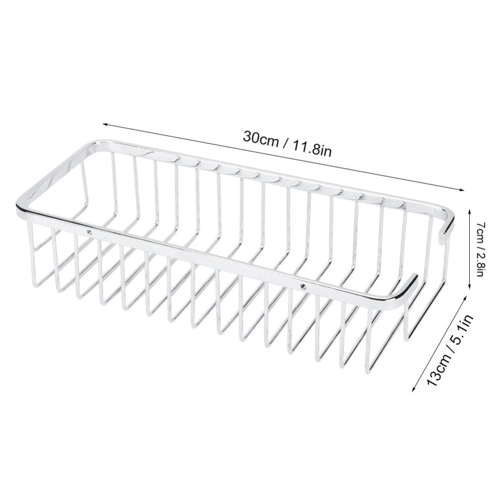 Stainless Steel Shower Caddy Hollow Design Shower Shelf Organizer  Space Saving