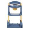 3 In 1 Potty Training Seat with Step Stool Ladder Non Slip Pads PVC Comfortable Toddler Potty