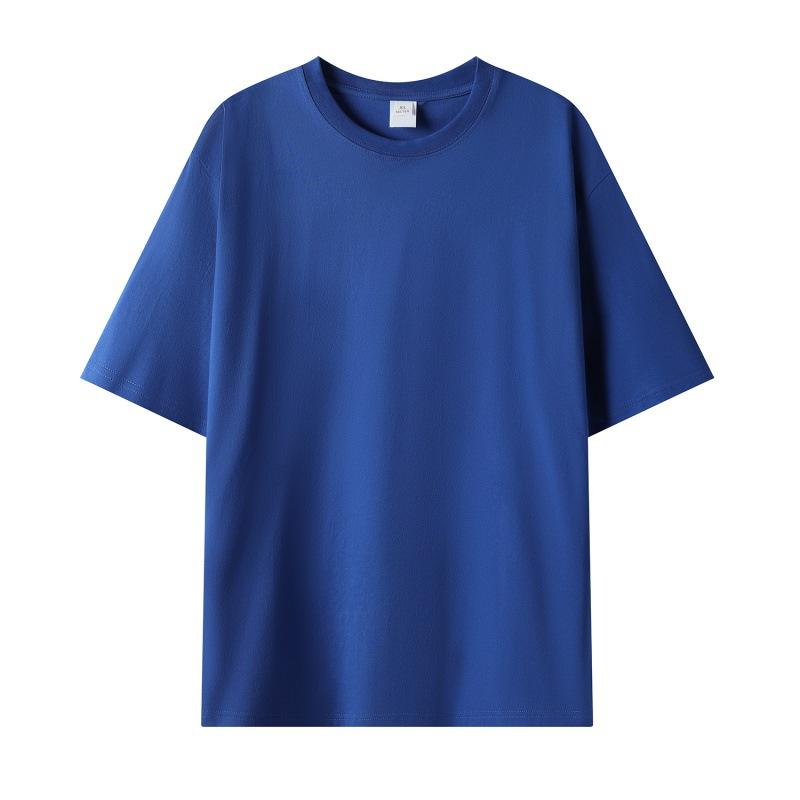Men Crew Neck Solid Color Short Sleeve Oversized Casual Basic Blank T Shirt