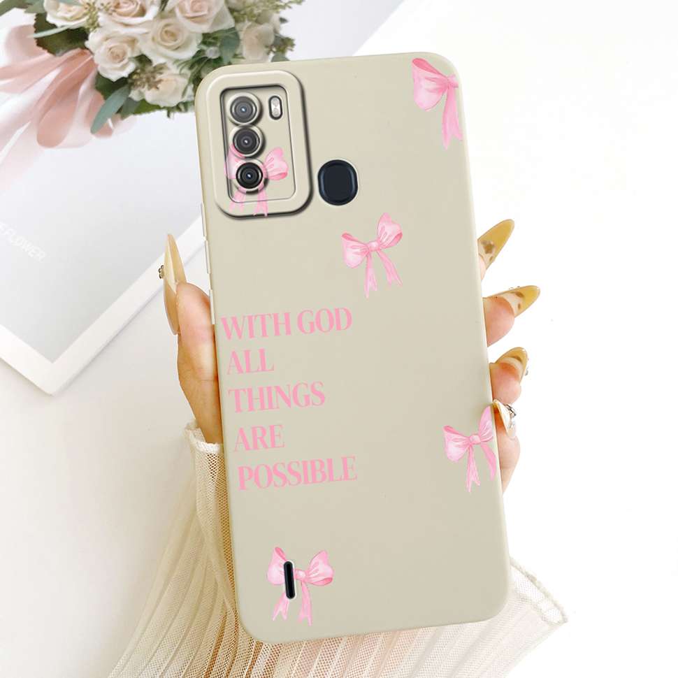For Itel s16 S16 6.5  Case Cute Cartoon Fashion Flowers Soft Silicone Back Cover For ITEL S16 S 16 2020 Shockproof Phone Shell ITEL S16
