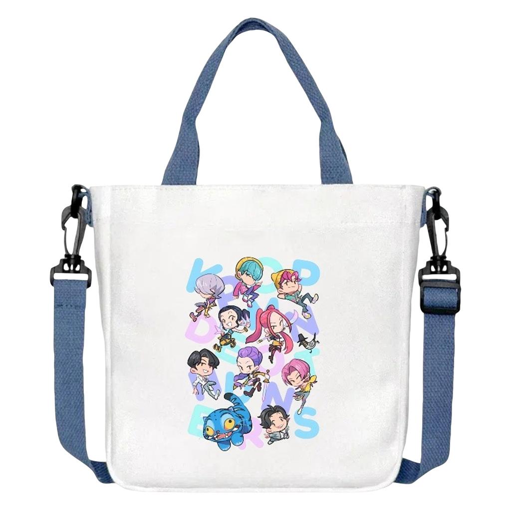 Girls Group Poster Printed Canvas Bag  Style Fan Support Zipper Handbag Women's Bag