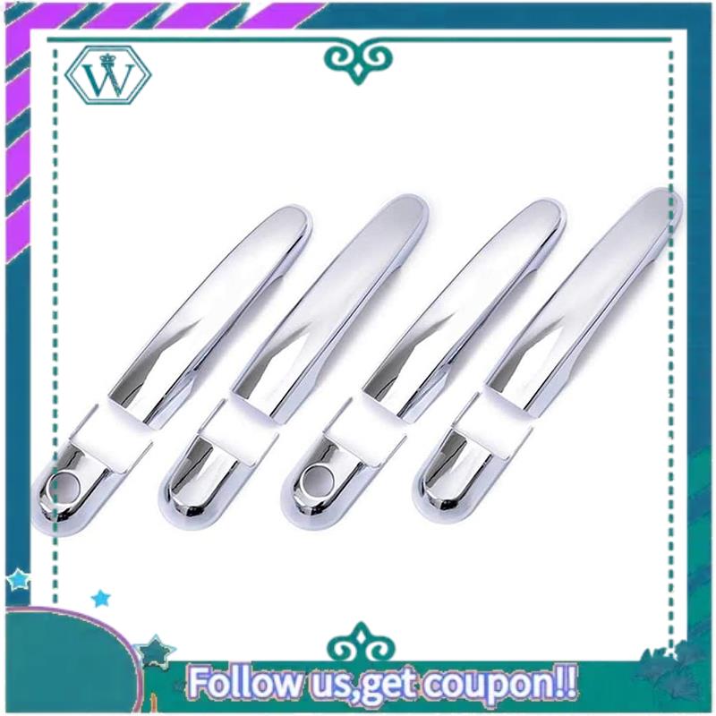 AA92-Chrome Door Handle Car Door Wrist Cover Trim For Hyundai Tucson 2004 2005 2006 2007 2008 2009 2010 Car Accessories