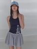 Eopegsyeon Display Halter Neck T-Shirt (Navy)