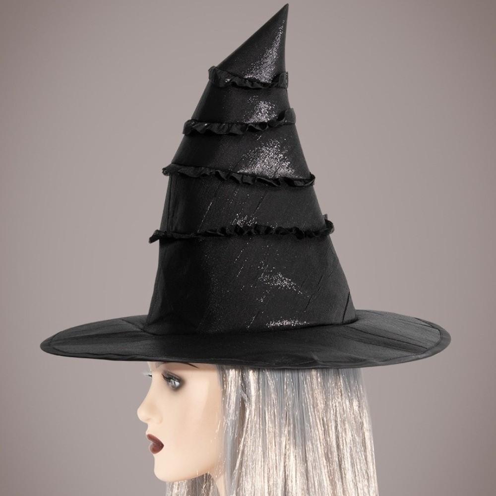 Black Wizard Cap Lolitas Cosplay Witch Hat Cool Halloween Witch Hat  Children