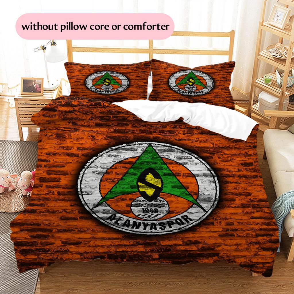Alanyaspor  Pattern Bedding Quilt Set  Home Decoration  Gift (1 * duvet cover + 2 * pillowcase  without core)