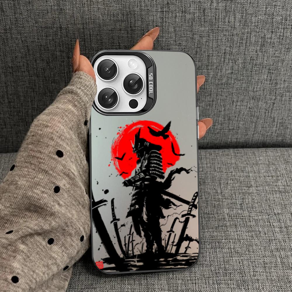 Japan The samurai Ninja Phone Case For iPhone 16 15 14 13 12 11 Pro Max X XR XSMAX 8 7 Plus Matte Shockproof Back Cover