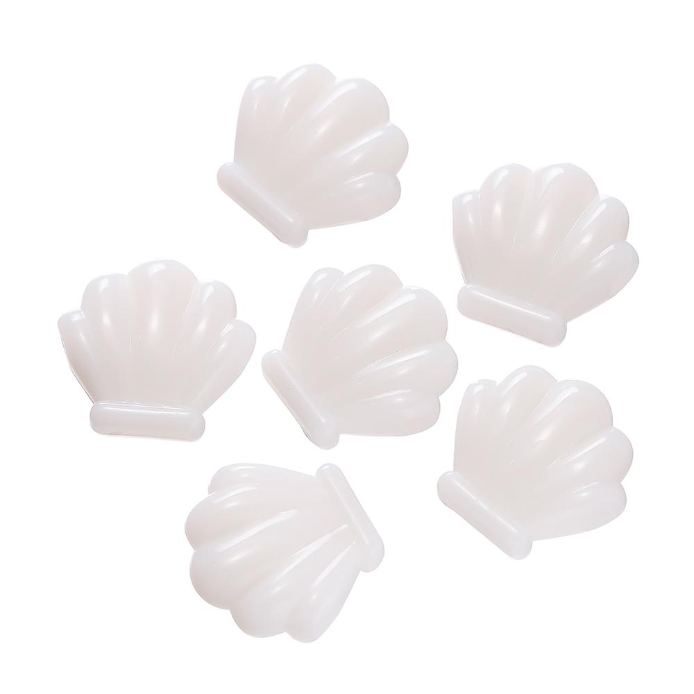 10pcs/lot Jelly Color Shell Shape Acrylic Beads Necklace Loose Spacer Beads For DIY Jewelry Making Bracelet Handemade Findings