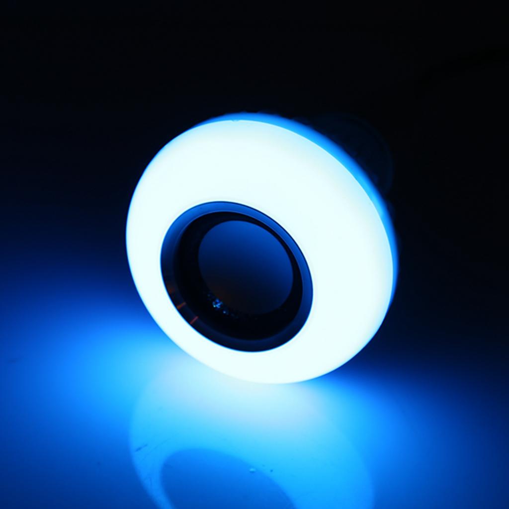 E27 12W LED Light Bulb RGB Bluetooth Speaker Music Remote Control Color Changing Lamp for Bedroom Party Decor
