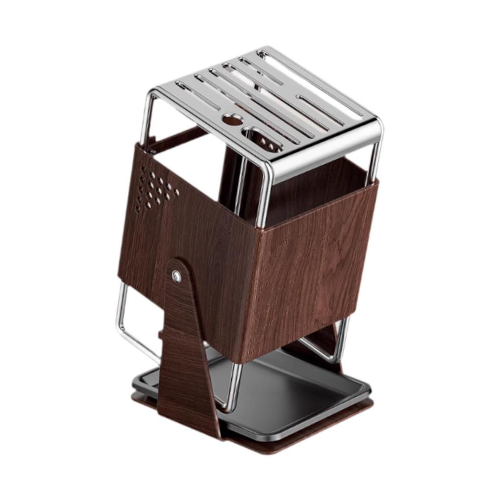 Knife Block Organized Stable Rotating Modern Knife Storage Organizer without Knives Knife Holder for Countertop Counter Cooking