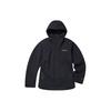 Solid Color Logo Hooded Outdoor Waterproof Windproof Warm Fleece Three-In-One Jacket Men Jackets Black WE4438-010