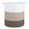 Rustic Cotton Rope Storage Basket Large Laundry Hamper for Bedroom Nursery Toys Blankets Organizer Bin Durable Home Decor