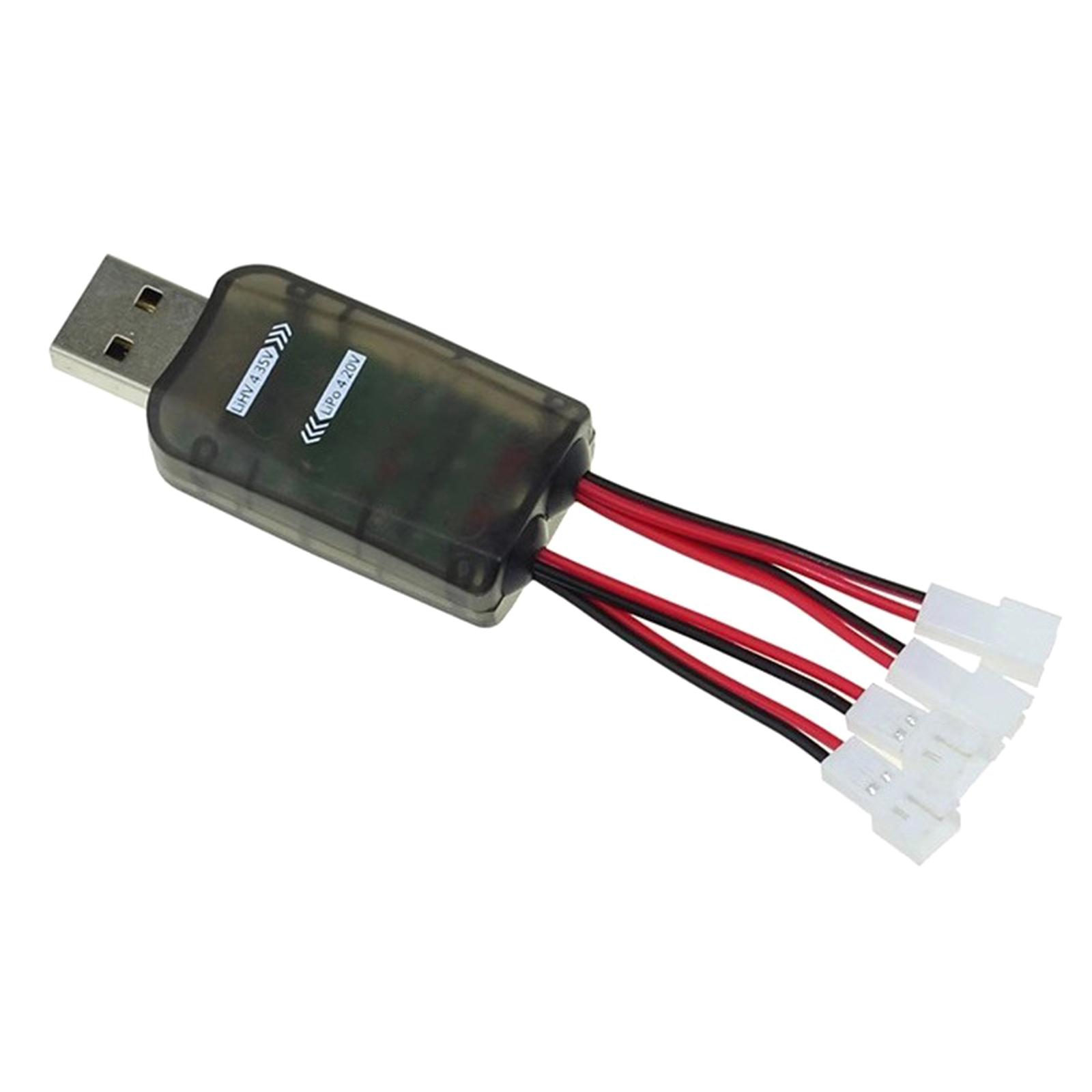 

CX405 4 Port USB Charger With LED Display 3.7V Charging Adapter For V911 1S Lipo 3.7V And LiHV 3.8V Drones Batteries