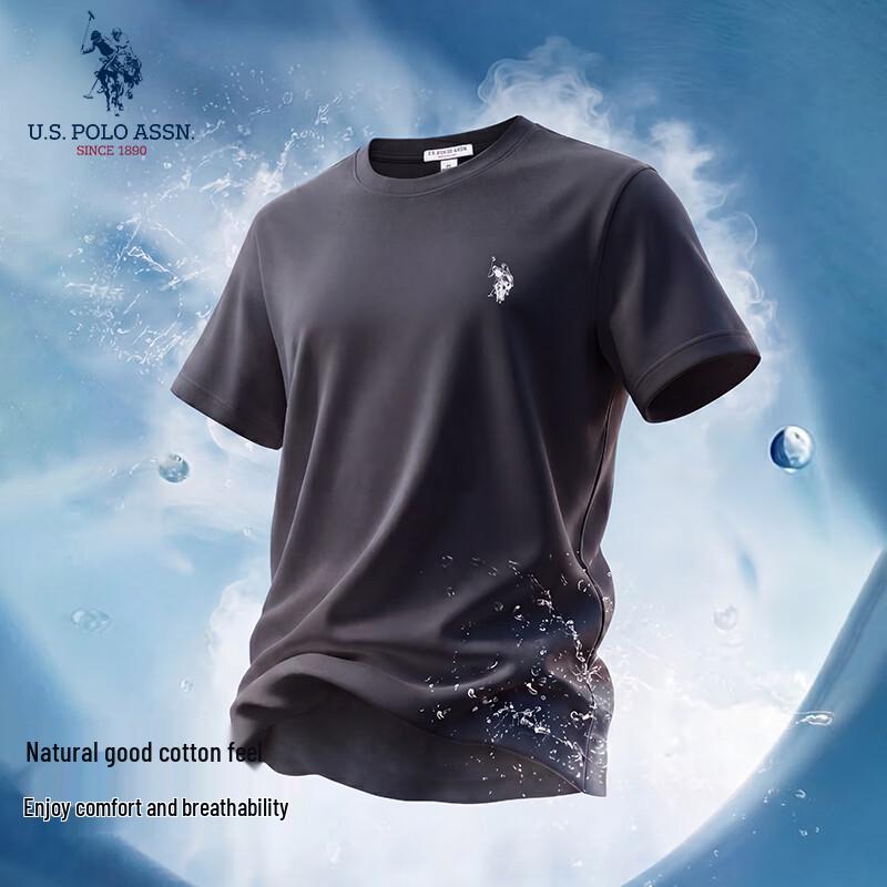U.S. Polo Assn. Men's Casual Round Neck Short Sleeve T-Shirt