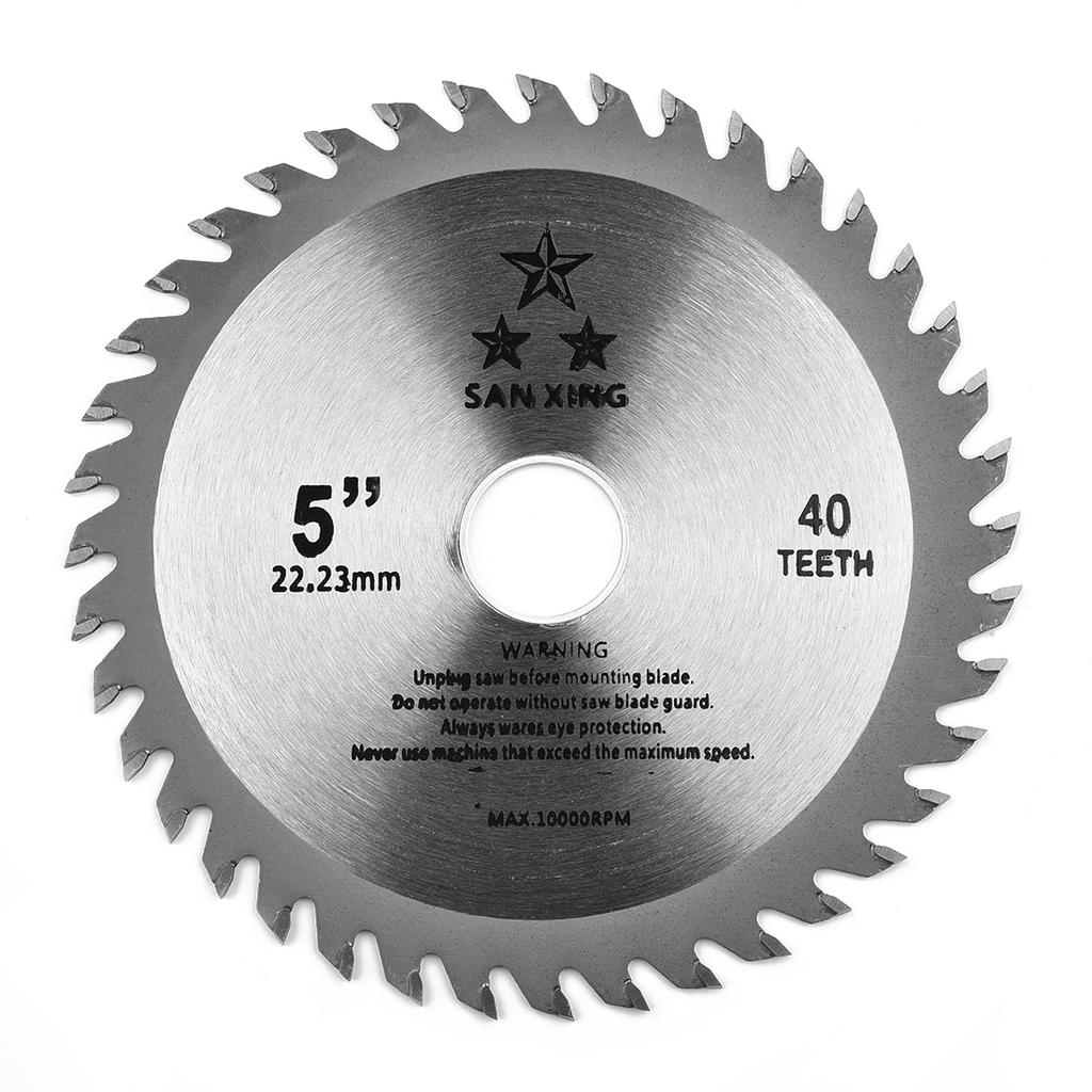 5inch 125mm Cutting Disc Mini Circular Saw Blade For Wood Plastic Metal Rotating Cutting Tools 40 Teeth