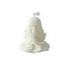 Decorative Skull Shaped Scented Candle with Detailed Draped Design for Seasonal Home Decoration and Ambient Lighting Use