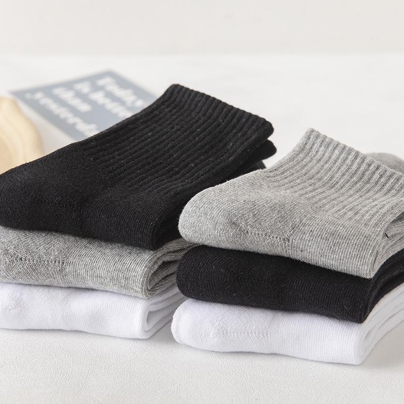 Unisex weiße Baumwollsocken - Mittellang, Lang & Kurz für Frühling, Sommer und Herbst