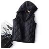 Hooded Women's Vest, Light, Fashionable and Simple Women's Autumn and Winter Vest Women's Coat