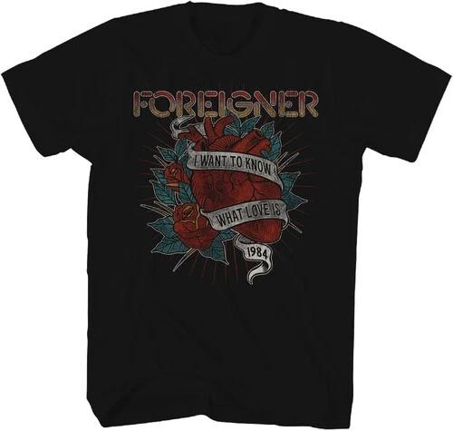 Foreigner - Foreigner - I Want to Know What Love Is 1984 T-Shirt - Medium Black L